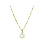 14kt Gold Small Star of David Necklace