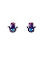 Acrylic Hamsa with Evil Eye Studs
