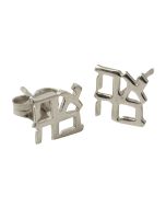 Ahava (Love) Earrings by the Israel Museum: Sterling Silver