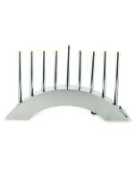 Polished Arch Electric Menorah