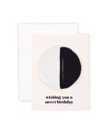 Birthday Notecard: Black & White Cookie
