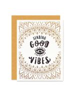 Blank Notecard: Good Vibes Evil Eye