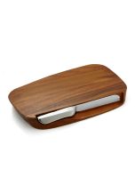 Blend Challah Board and Stainless Steel Knife by Nambé