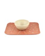 Brick and Sand Patterned Apple and Honey Dish Set by Maiyan Ben Yona