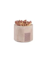 Brown Match Holder and Striker with Matches by Tenn Prairie
