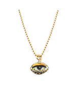 Ceramic Evil Eye Chain Necklace by Carola Spitzer