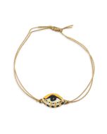 Ceramic Evil Eye Charm Bracelet by Carola Spitzer