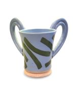 Ceramic Washing Cup  by Beginner Ceramics: Blue and Green