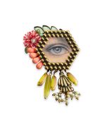 Colorful Eye Brooch by Elements by Jill Schwartz