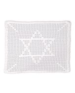 Crochet Star of David Challah Cover