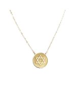 Dalit Star of David Necklace with Diamond by Miriam Merenfeld