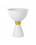 Ecume Kiddush Cup by Bernardaud: White and Gold