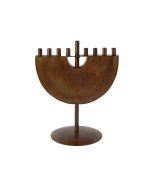 Engraved Iron Menorah