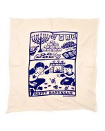 Flour Sack Dish Towel by Kei & Molly Textiles: Hanukkah Scene