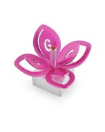 Aluminum Flower Dreidel by Adi Sidler: Pink