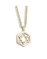 Geometric Star of David Necklace by Koch La Ni