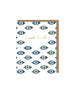 Good Luck Notecard: Evil Eyes