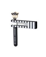 Black and White Wooden Haman Grogger