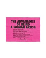 Guerilla Girls Being a Woman Tea Towel