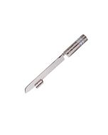 Hammered Challah Knife with Silver Rings by Yair Emanuel