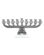 "Hand for Peace, Pomegranate for Love" (1993) Menorah by Oded Halahmy
