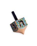 Hand Painted Floral Wood Dreidel