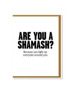 Hanukkah Notecard: Are you a Shamash?