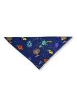 Hanukkah Space Pet Bandana