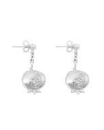 Hidden Star of David Pomegranate Earrings by Flor Aviv