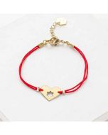 Israel at Heart Bracelet in Red by Shlomit Ofir