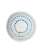Blue Dash Crochet Kippah