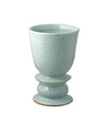 Light Blue Speckled Kiddush Cup by RachaelPots