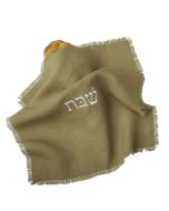 Linen Challah Cover by Oneg: Olive