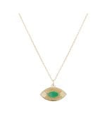 Snake Eye Necklace with Green Onyx by Studio Grun