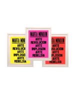 Marta Minujín: Framed Neon "Arte, Revolución" Print