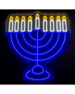 Menorah LED Neon Sign