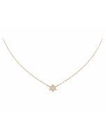 Mini Crystal Star of David Necklace by LIMLIM