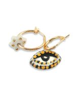 Mismatched Eye and Star Earrings by Carola Spitzer