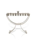 Modern Sterling Silver Menorah by Avi Nadav