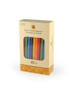 Multi-color Solid Beeswax Hanukkah Candles