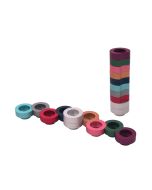 Stackable Travel Menorah and Candlesticks: Multicolor