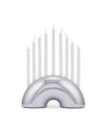 Nosh Menorah by Modern Mensch: Chrome