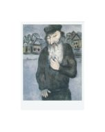 Postcard: Rabbi by Marc Chagall