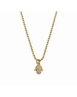 Hamsa Necklace by Little Miss Zoe