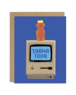 Rosh Hashanah Notecard: Apple Computer & Honey