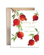 Rosh Hashanah Notecard: Pomegranate Branches