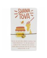 Rosh Hashanah Wishing Bracelet: Apple Charm