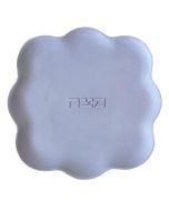 Scalloped Matzah Plate by Ceremonials: Ash Blue