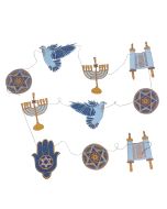 Sewn Jewish Symbols Garland