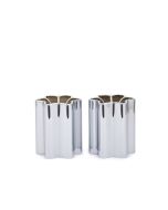 Shabbat and Tealight Candleholders by Modern Mensch: Chrome